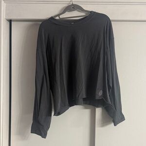 FP Movement by Free People Charcoal Long Sleeve Top